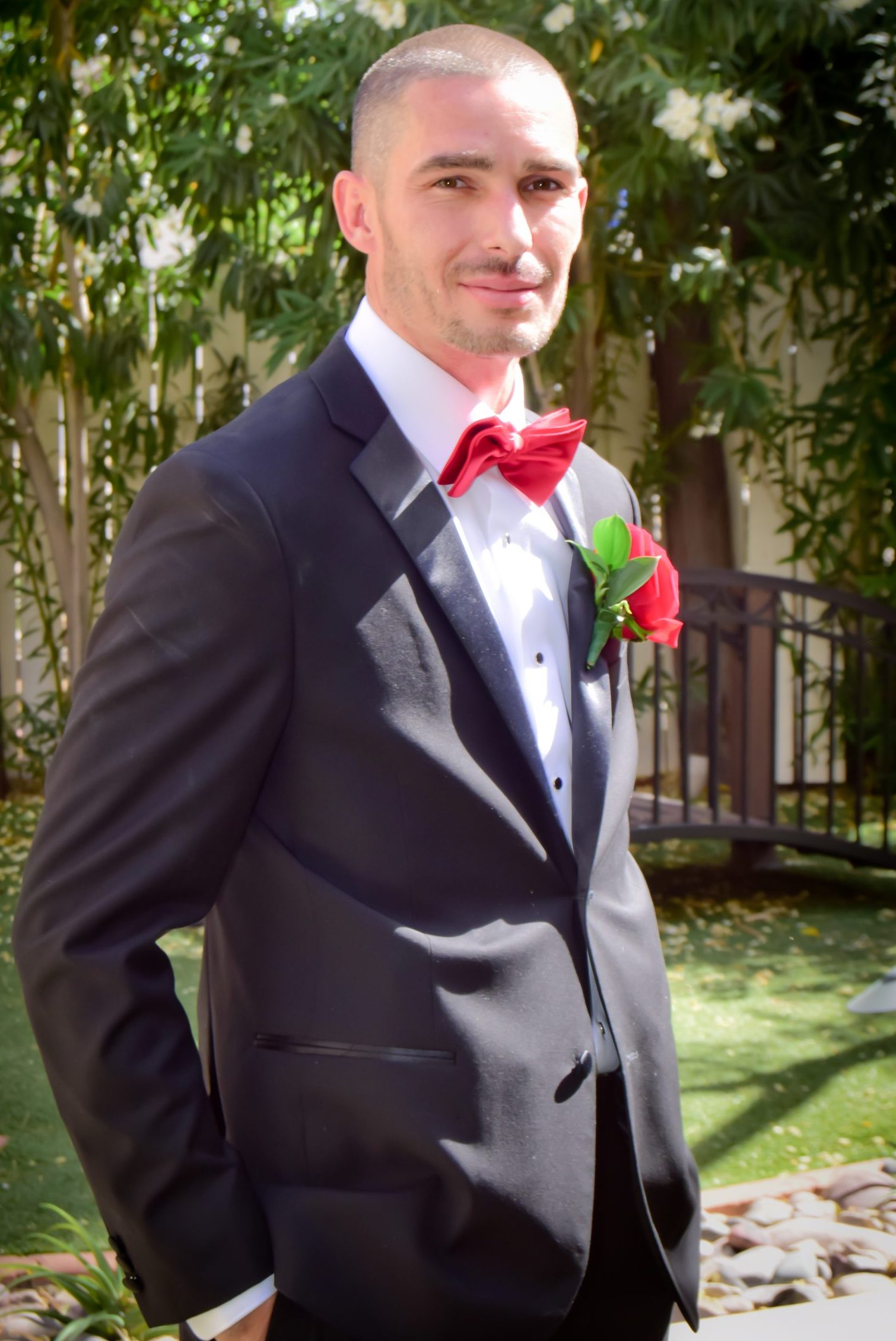 Las Vegas wedding tuxedo rental for groom