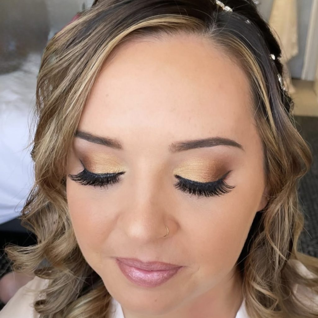 Las Vegas wedding day hair and makeup for bride